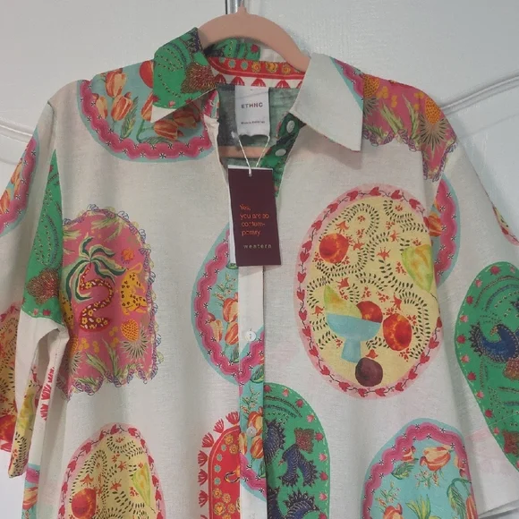 Vibrant Patterned Maxi Dress - Picture 3 of 5